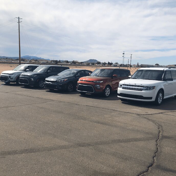 Yellow Cab Kingman fleet parked in Kingman, Arizona