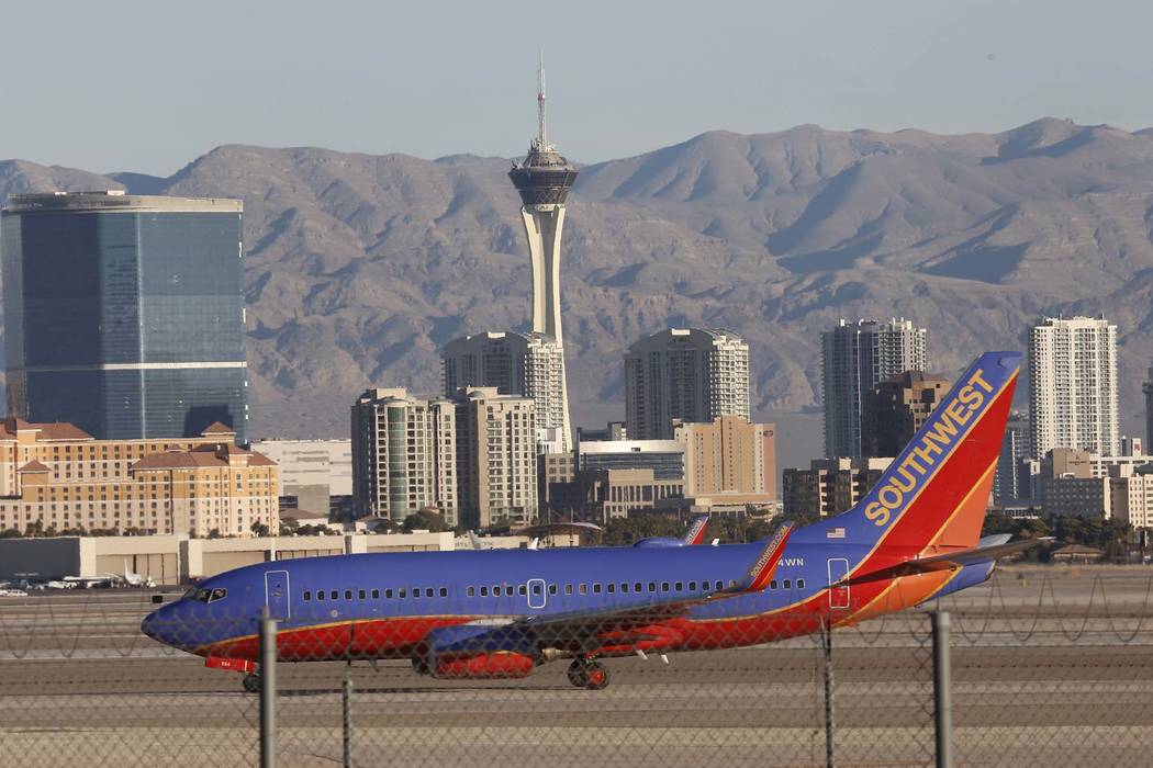 Las Vegas airport terminal used as a photo reference for rides from Kingman.